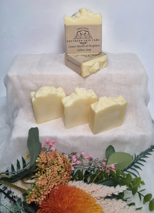 Lemon Myrtle & Bergamot Tallow Soap